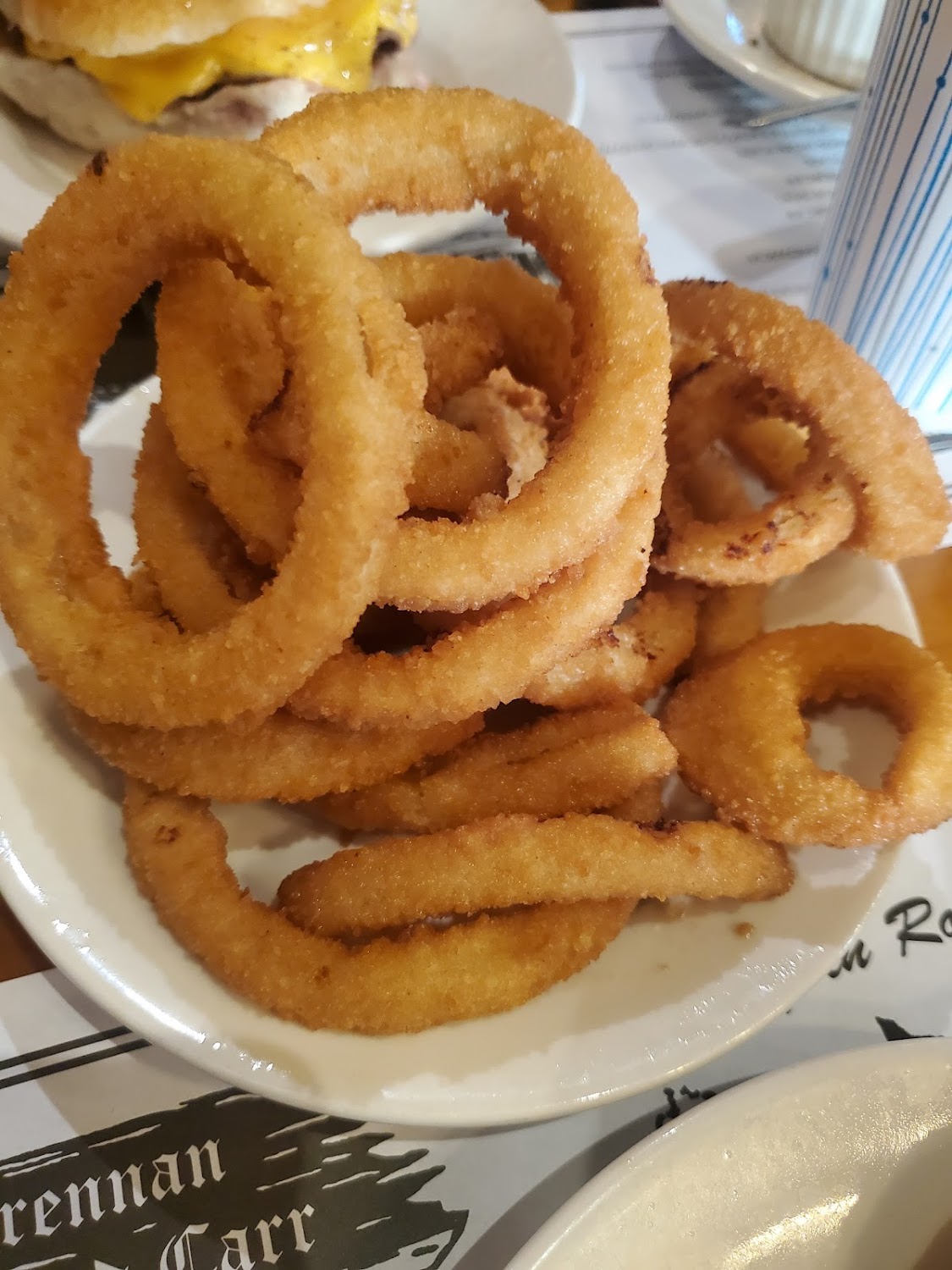 A plate of thick-cut onion rings